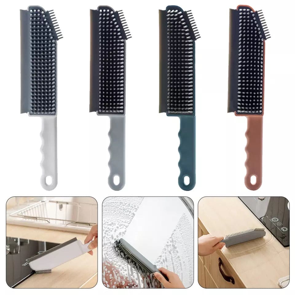 3 in 1 Countertop Cleaning Brush For Desktop, Glass Household Cleaning Supplies Floor Brush, Long Handled Tile Brush, Silicone Window Glass Groove Crevice Brush, Multifunctional Kitchen Stove Scraper, Bathtub Wall Brush Cleaning Tool 3 in 1 Countertop Cleaning Brush For Desktop, Glass Household Cleaning Supplies Floor Brush, Long Handled Tile Brush, Silicone Window Glass Groove Crevice Brush, Multifunctional Kitchen Stove Scraper, Bathtub Wall Brush Cleaning Tool